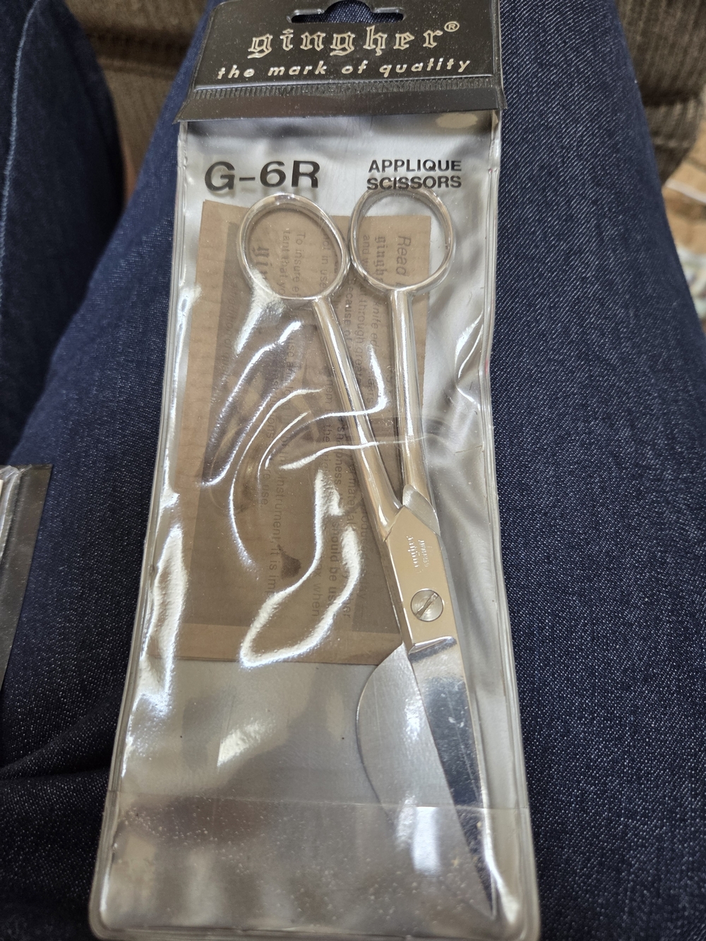 G-6R Silver Applique Scissors - Precision Cutting